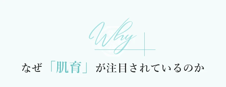 なぜ「肌育」が注目されているのか